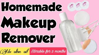 How to make makeup remover at home  DIY homemade makeup remover  makeup remover making at home [upl. by Htebasyle351]