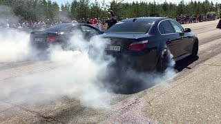 Pontiac GTO 57T vs BMW 535D E60 14 mile drag race [upl. by Dodwell568]