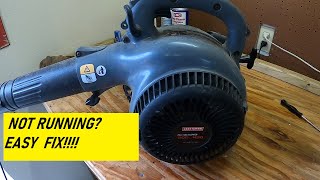 EASY fix for a Craftsman 25cc Blower That BOGS Down [upl. by Ariuqahs]