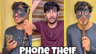 Iphone 16 Pro Max വാങ്ങാൻ വെച്ച പൈസ കള്ളൻ കൊണ്ട് പോയി😂 Thief Comedy shorts hanumankind [upl. by Yhtuv]