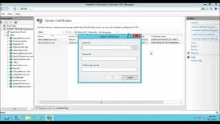 How to backup and restore SSL Certificate in IIS 8 on Windows Server 2012 [upl. by Igal]