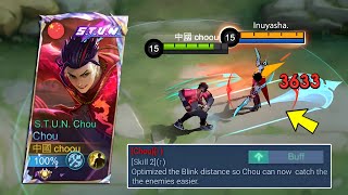 FINALLY THANK YOU MOONTON FOR THIS BUFF CHOU META IS BACK  Mobile Legends [upl. by Aihsia824]