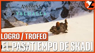 Assassins Creed Valhalla Logro  Trofeo El pasatiempo de Skadi Skadis Hobby [upl. by Brookhouse409]