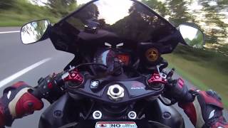 Suzuki GSXR 1000 K6 vs Ford Focus ST on the street  public road GSXR K5  K6 [upl. by Tonye]