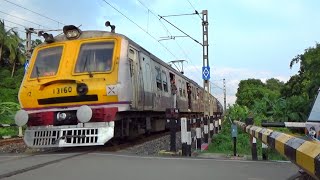 Fast Accelerating Aerodynamic Headed EMU Local Train Skip Railgate Furiously  Eastern Railways [upl. by Sivat]