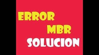 Error MBR en Windows 7 I SOLUCION 2024 [upl. by Reste]