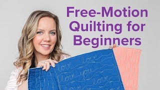 3 FreeMotion Quilting Designs for Beginners  Beginner Quilting Series with Angela Walters [upl. by Idelle389]