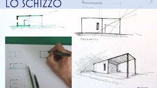 tutorial di architettura dalla linea al rendering  LO SCHIZZO [upl. by Phylys]