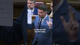 Rufián a la ministra de Vivienda quotEntre capullos y gaviotas nos toman por idiotasquot [upl. by Kulseth]