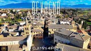 🇮🇹 DJI Mini 4 Pro  4K drone video of Bevagna in Umbria Italy [upl. by Ellora]