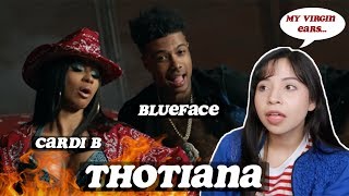 Blueface  Thotiana Remix ft Cardi B  REACTION [upl. by Nnairac]