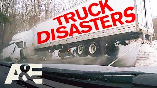 BIGGEST Truck Accidents  Top 12 Moments  Road Wars  AampE [upl. by Cony]