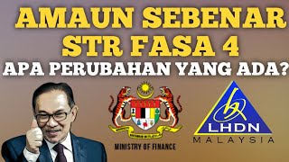 INFO SAHIH AMAUN SEBENAR PEMBAYARAN STR FASA 4 ADA PERUBAHAN [upl. by Tatum995]