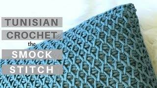 Yes its crochet  Learn the Tunisian Crochet Smock Stitch Video Tutorial and New Pattern [upl. by Ave]