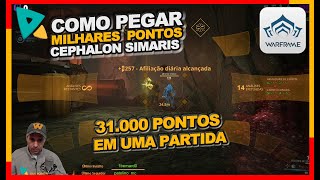 Onde Farmar milhares de pontos para o Cephalon Simaris em uma unica partida no seu Warframe [upl. by Llednahc]