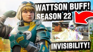 ALL Buffs amp Nerfs Apex Legends Season 22 WATTSON BUFFED Aim Assist NERFED and Crypto Invisible [upl. by Cosette]