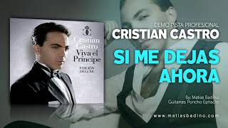 Pista profesional  Si me dejas ahora  Cristian Castro [upl. by Cosimo229]