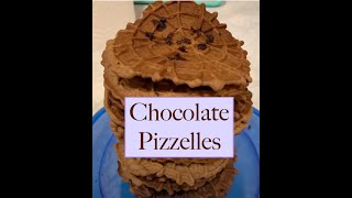 Chocolate Pizzelles A very quick video [upl. by Ribaudo]