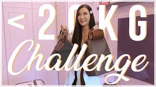 PACKING UNDER 20KG LUGGAGE CHALLENGE  JAMIE CHUA [upl. by Annia]