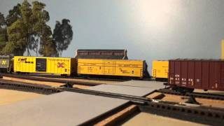 2x8 HO Shelf Layout  Moving some cars around [upl. by Westerfield]