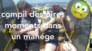 Top5 Les pires moments dans les manèges à sensations évanouissements  vomit 🤮 [upl. by Anitel]