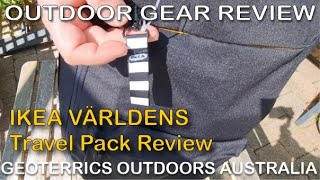 Ikea 36L VÄRLDENS travel back pack  Australian review from Ikeas backpack and tote range [upl. by Idaf]