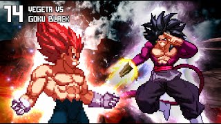 WhatIf 14 Goku Black Super Saiyan 4 VS Vegeta Super Saiyan God Evolution [upl. by Joyce]