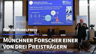 PhysikNobelpreis geht auch an Münchner Teilchenforscher  AFP [upl. by Asim69]