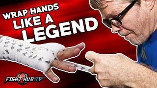 FREDDIE ROACH SHOWS YOU HOW TO WRAP YOUR HANDS FOR BOXING BOXING HAND WRAP TUTORIAL [upl. by Sulrac]