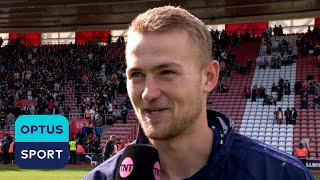 This one is for her ❤️ Matthijs de Ligt dedicates first Manchester United goal to his wife [upl. by Enimrac]