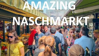 Vienna Naschmarkt Walking Tour most POPULAR Market in Vienna 2024  4K HDR [upl. by Akemed]