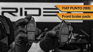 How to change front brake pads on Fiat Punto II 188  TUTORIAL RIDEX [upl. by Chicky]