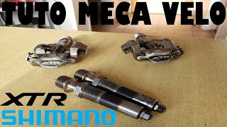 Comment changer laxe de ses pédales SHIMANO XTR TUTO7 [upl. by Eninnaj260]