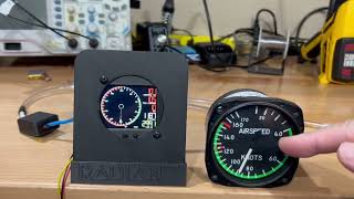 Airspeed Indicator with True Airspeed [upl. by Oramlub203]