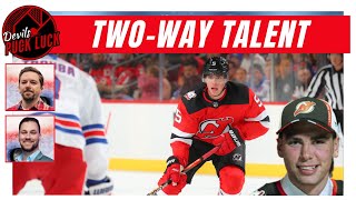 Simon Nemec Is Young TwoWay Talent Ready For Devils Opening Day Roster Spot [upl. by Aan628]