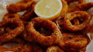 Seafood Snack  OvenBaked Calamari Rings taste Better than Fried  Crispy Healthy and Delicious [upl. by Elli100]