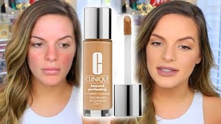 Clinique Beyond Perfecting Foundation amp Concealer  First Impression  Casey Holmes [upl. by Nahshon90]