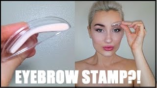 BROW STAMP  DOES IT WORK  REVIEW  FIRST IMPRESSIONS [upl. by Oah]