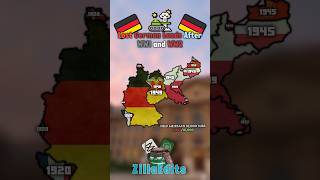 Lost German Lands After WW1 and WW2 Credit TheNorthMapper europe mapper mapping ww2 shorts [upl. by Laing]