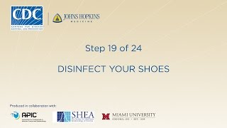 Disinfect Your Shoes Step 1924 [upl. by Nani]