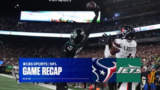 Jets OVERCOME miscues to defeat Texans on TNF SNAP 5game losing streak  Game Recap [upl. by Anelej8]