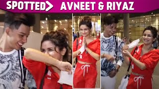 Spotted Avneet Kaur amp Riyaz Aly Snapped Returning From Udaipur Post Their Song Shoot Airport Diary [upl. by Lagasse56]