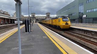 Trains at Exeter St Davids Friday Afternoon Session Including Network Rail HST 26th July 2024 [upl. by Wheelwright]