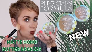 Physicians Formula MATTE MONOI BUTTER BRONZERS  Swatches  Demo  Steffs Beauty Stash [upl. by Gilboa]