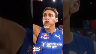 Pole Vaulter VS Sprinter 😯 Duplantis and Warholm 100m [upl. by Heinrick]