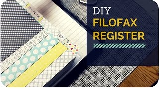 DIY  Filofax Register selbermachen [upl. by Alroi]