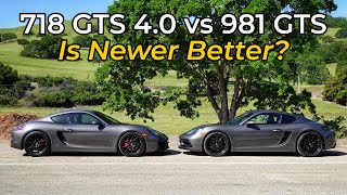 2022 Porsche 718 Cayman GTS 40 vs 2016 Porsche Cayman GTS  Head to Head Review [upl. by Man]