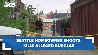 Homeowner shoots kills alleged burglar overnight in Seattles Greenwood neighborhood [upl. by Leahcimed]