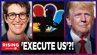 Rachel Maddow Trump Wants To EXECUTE MSNBC Hosts Host HECKLED Dodges Q On IsraelHamas Conflict [upl. by Quita]