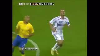 Zinedine Zidane vs Brazil 2006 World Cup [upl. by Eynobe504]